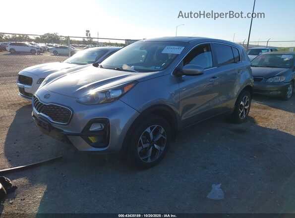 KNDPMCAC1L7634829 2020 KIA SPORTAGE Gray წინა მარცხენა ხედი სამი მეოთხედიდან