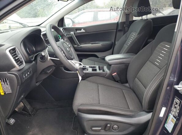 KNDPMCAC3N7956990 2022 KIA SPORTAGE Blue წინა სალონის ხედი