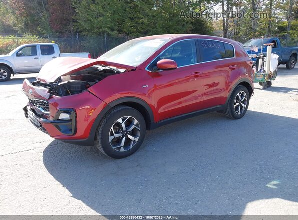 KNDPMCAC6N7010544 2022 KIA SPORTAGE Red Առջևի ձախ երեք քառորդ տեսարան