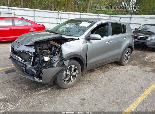 KNDPMCAC6N7966218 2022 KIA SPORTAGE Silver Առջևի ձախ երեք քառորդ տեսարան