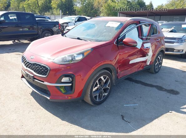 KNDPN3ACXL7697411 2020 KIA SPORTAGE Red წინა მარცხენა ხედი სამი მეოთხედიდან