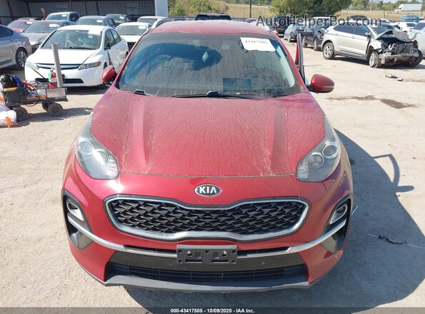 KNDPN3ACXL7697411 2020 KIA SPORTAGE Red ხელსაწყოთა პანელის ხედი