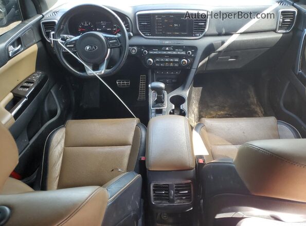 KNDPRCA69L7697091 2020 KIA SPORTAGE Black წინა პანელის ხედი