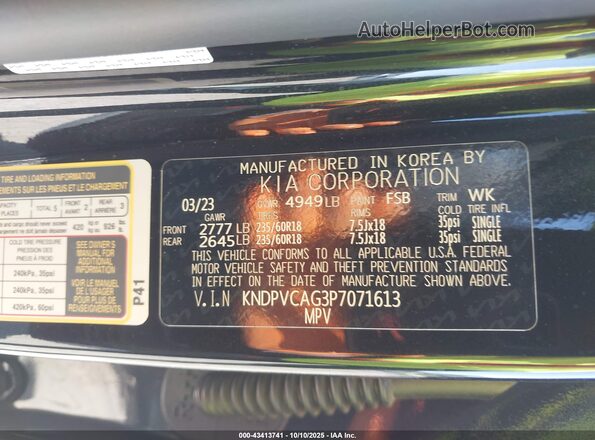KNDPVCAG3P7071613 2023 KIA SPORTAGE HYBRID Black 