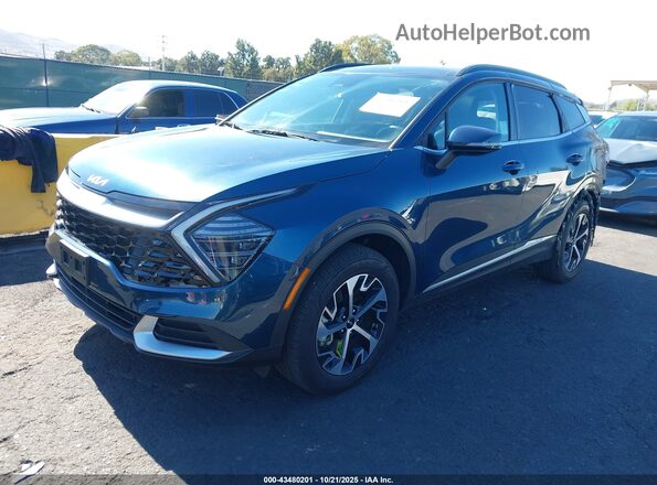KNDPVCDG0R7130521 2024 KIA SPORTAGE HYBRID Dark Blue Vista tres cuartos delantera izquierda