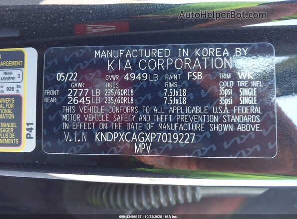 KNDPXCAGXP7019227 2023 KIA SPORTAGE HYBRID Black 