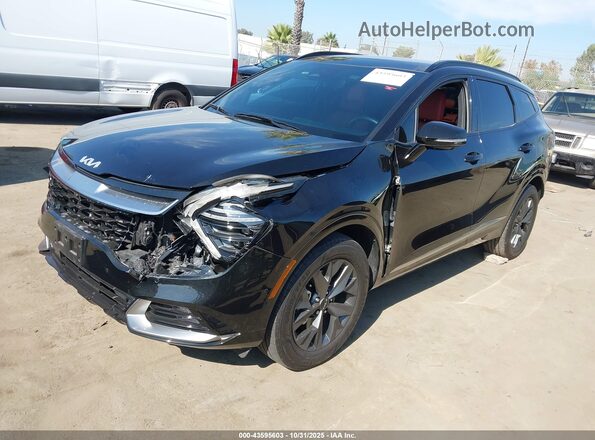 KNDPXCDG6R7135703 2024 KIA SPORTAGE HYBRID Black Առջևի ձախ երեք քառորդ տեսարան