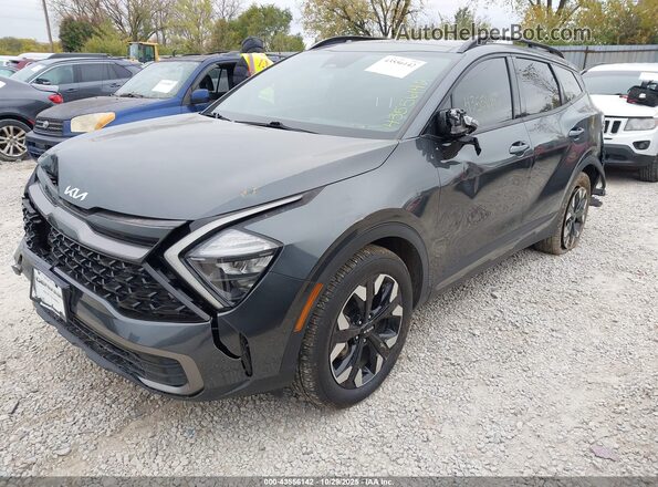 KNDPYDAH3P7026466 2023 KIA SPORTAGE PLUG-IN HYBRID Gray Vista tres cuartos delantera izquierda