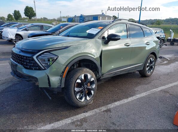 KNDPZDAH8P7102521 2023 KIA SPORTAGE PLUG-IN HYBRID Green Vista tres cuartos delantera izquierda