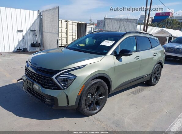 KNDPZDDH3S7237975 2025 KIA SPORTAGE PLUG-IN HYBRID Green Vista tres cuartos delantera izquierda