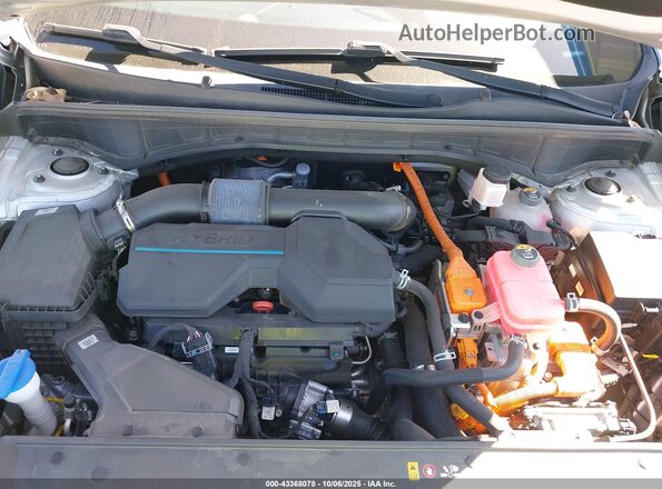 KNDRG4LG7M5055203 2021 KIA SORENTO HYBRID Silver Rear view