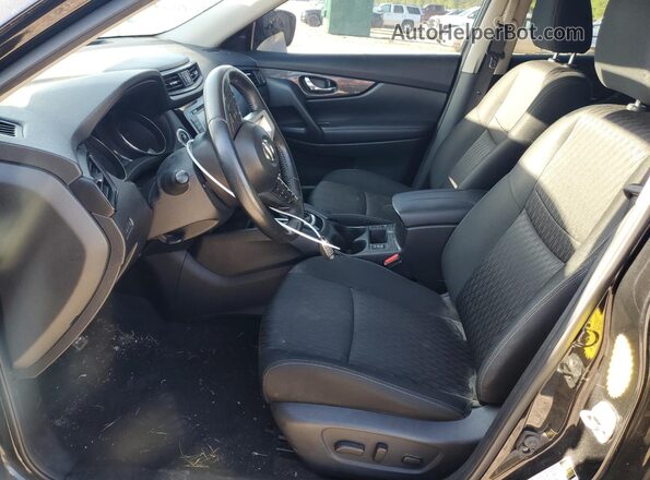 KNMAT2MT3KP500563 2019 NISSAN ROGUE Black წინა სალონის ხედი