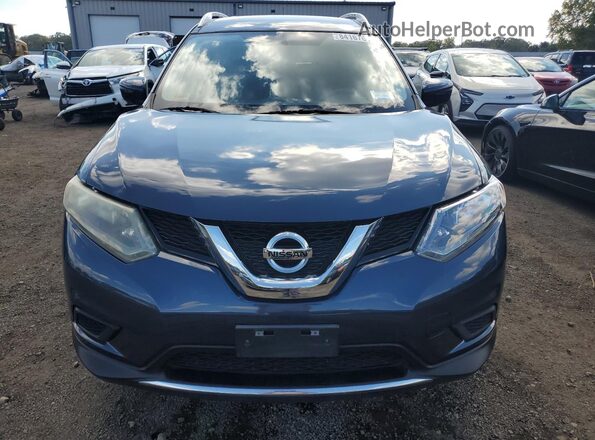 KNMAT2MV7GP655402 2016 NISSAN ROGUE Blue Вид спереду