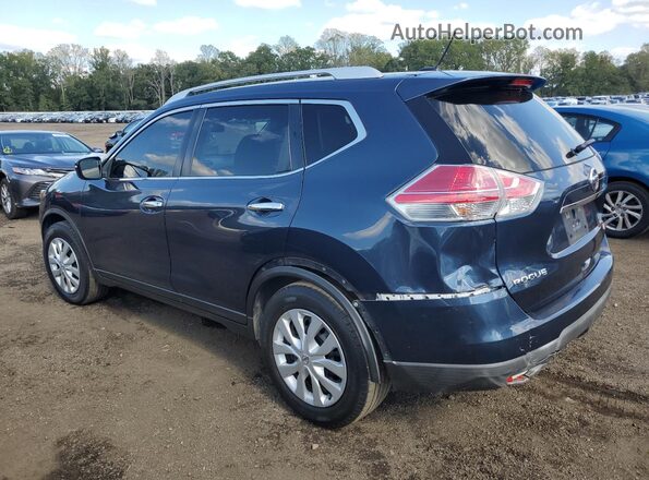 KNMAT2MV7GP655402 2016 NISSAN ROGUE Blue Задня ліва чверть