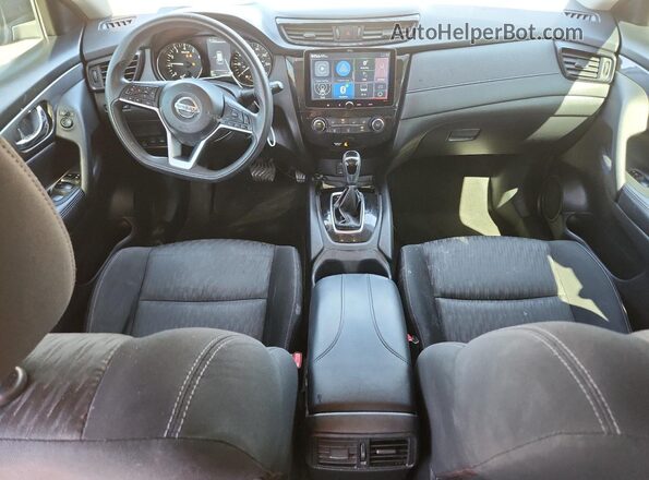 KNMAT2MV7HP522978 2017 NISSAN ROGUE Black Widok deski rozdzielczej