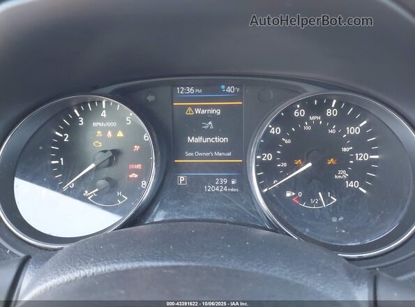 KNMAT2MV8LP534534 2020 NISSAN ROGUE Silver Вид задніх сидінь