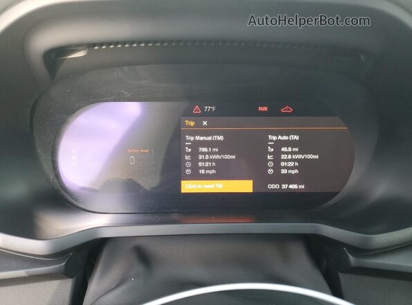 LPSED3KA7NL078498 2022 POLESTAR 2 White Instrument cluster view