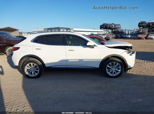 LRBAZLR47MD108629 2021 BUICK ENVISION White 360 interior view