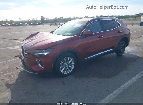 LRBAZLR48MD179192 2021 BUICK ENVISION Burgundy Передня ліва чверть