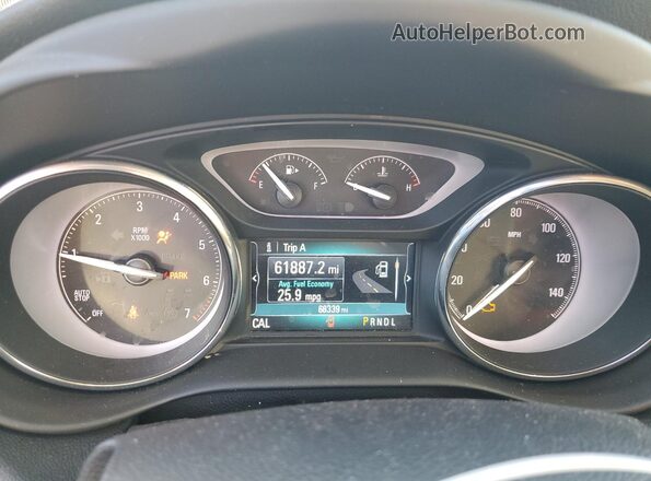 LRBFX2SA9LD087965 2020 BUICK ENVISION White Widok zestawu wskaźników