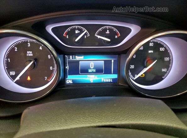 LRBFXBSA0LD140326 2020 BUICK ENVISION Коричневый Вид щитка приборов