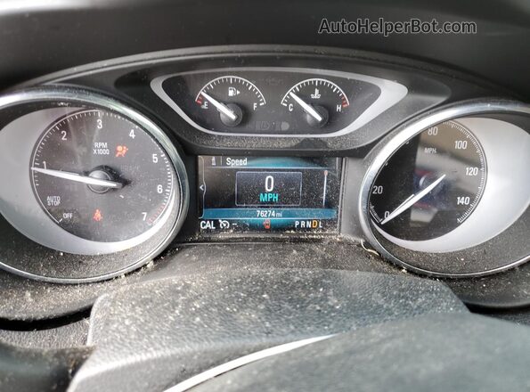 LRBFXBSA5LD016732 2020 BUICK ENVISION Red Instrument cluster view