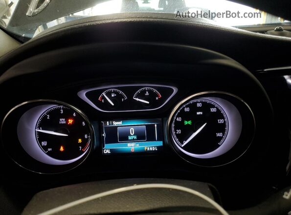 LRBFXBSA5LD093715 2020 BUICK ENVISION Black Instrument cluster view