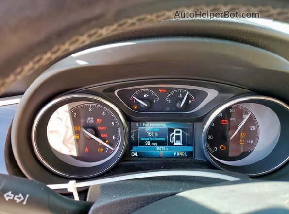 LRBFXBSA9LD163765 2020 BUICK ENVISION Burgundy Vista del cuadro de instrumentos