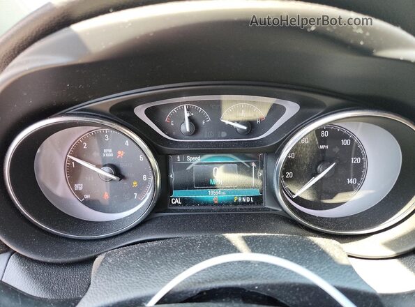 LRBFXCSA1LD229117 2020 BUICK ENVISION Charcoal Instrument cluster view