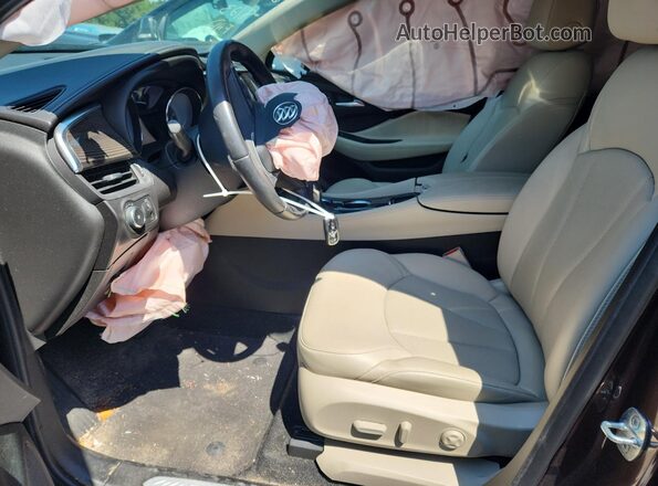 LRBFXCSA1LD229117 2020 BUICK ENVISION Charcoal Front interior view