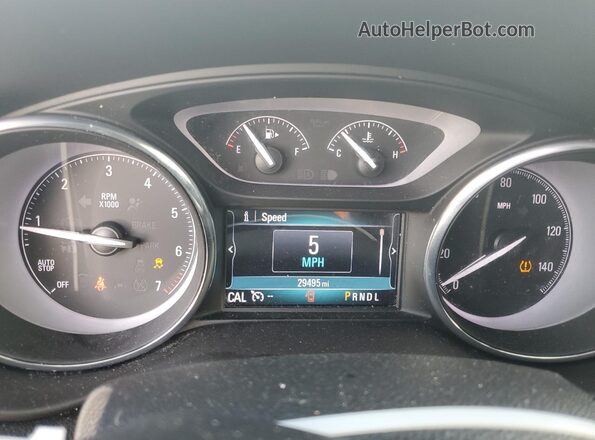 LRBFXCSA3LD155991 2020 BUICK ENVISION Gray Вид щитка приладів