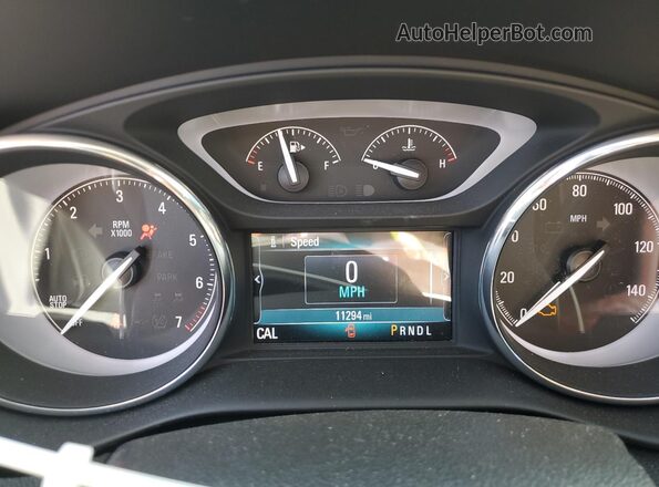 LRBFXCSAXLD124429 2020 BUICK ENVISION Red Vista del cuadro de instrumentos