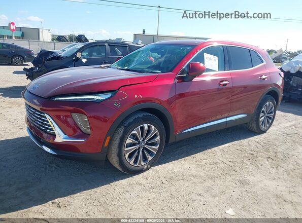 LRBFZME40RD049495 2024 BUICK ENVISION Red Առջևի ձախ երեք քառորդ տեսարան