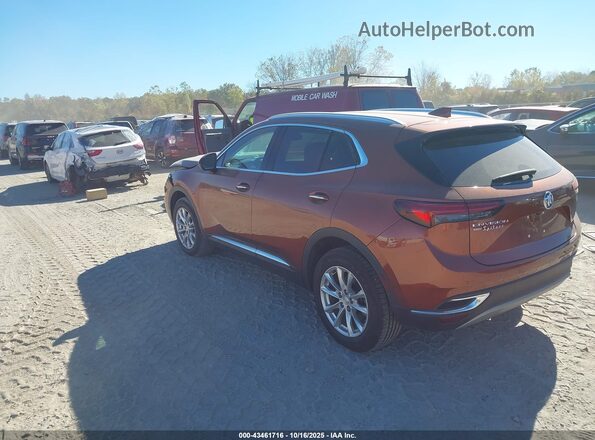 LRBFZMR43MD198969 2021 BUICK ENVISION Orange Rear left