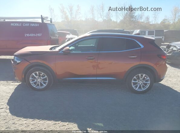 LRBFZMR43MD198969 2021 BUICK ENVISION Orange 360 interior view