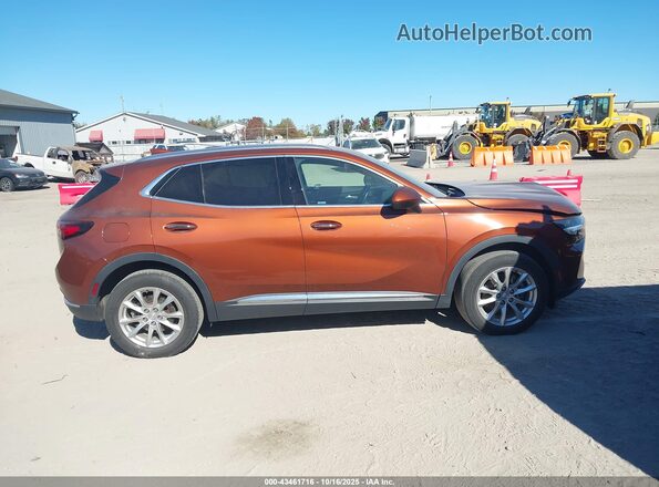 LRBFZMR43MD198969 2021 BUICK ENVISION Orange Rear interior view