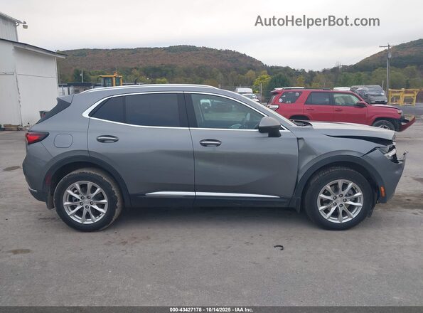 LRBFZMR48MD104956 2021 BUICK ENVISION Gray Rear interior view