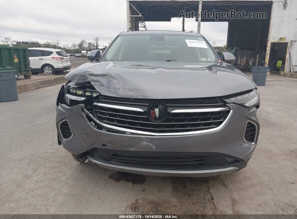 LRBFZMR48MD104956 2021 BUICK ENVISION Gray Front view