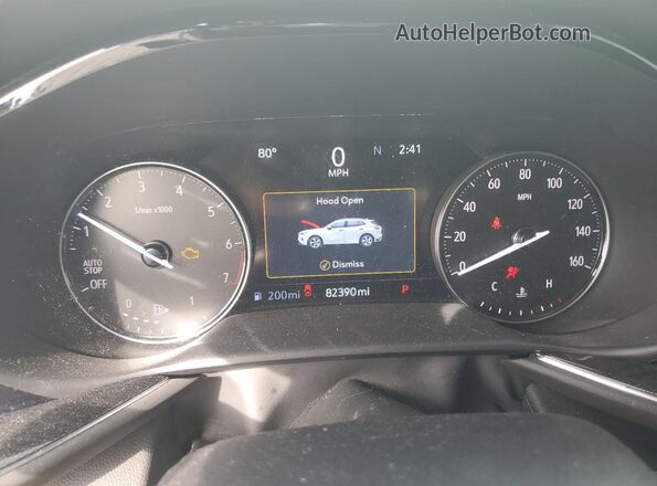 LRBFZNR45MD104175 2021 BUICK ENVISION White Вид щитка приладів