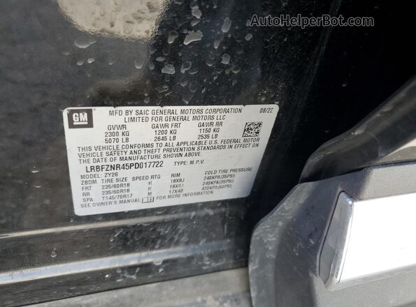 LRBFZNR45PD017722 2023 BUICK ENVISION Black Widok komory silnika
