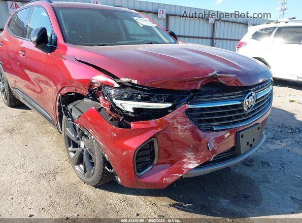 LRBFZNR46MD059893 2021 BUICK ENVISION Red Front view