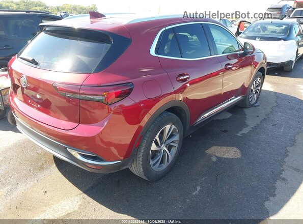 LRBFZPR48MD126912 2021 BUICK ENVISION Red Trasero derecho