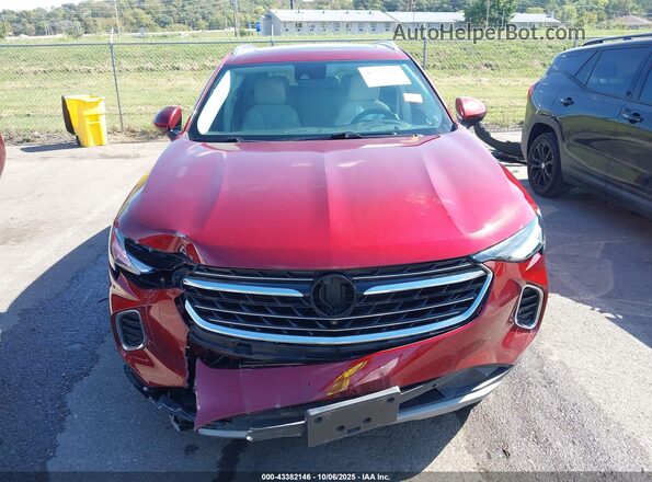 LRBFZPR48MD126912 2021 BUICK ENVISION Red Vista del cuadro de instrumentos