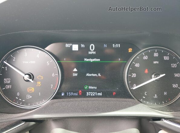 LRBFZRR41ND109799 2022 BUICK ENVISION White Вид щитка приладів