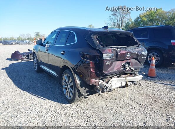 LRBFZRR48MD132544 2021 BUICK ENVISION Burgundy Rear left