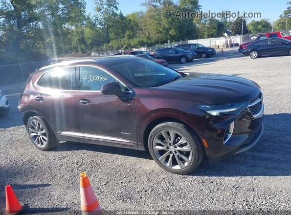 LRBFZRR48MD132544 2021 BUICK ENVISION Burgundy 360 interior view