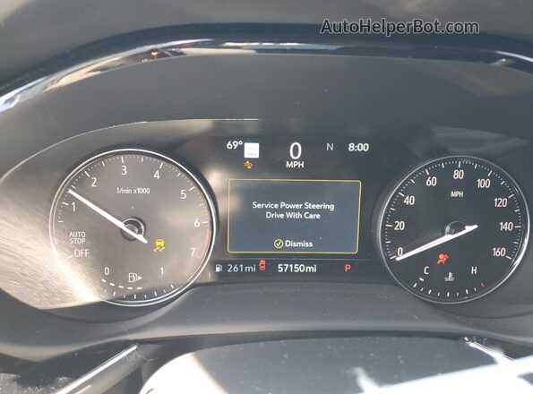LRBFZRR4XND069769 2022 BUICK ENVISION Silver Instrument cluster view