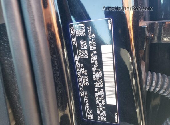 LVYA22MK3LP170041 2020 VOLVO S90 Black ძრავის განყოფილების ხედი