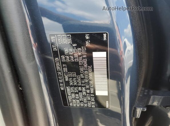 LYV102DL4KB289815 2019 VOLVO XC60 Blue Вид наклейки з VIN-кодом