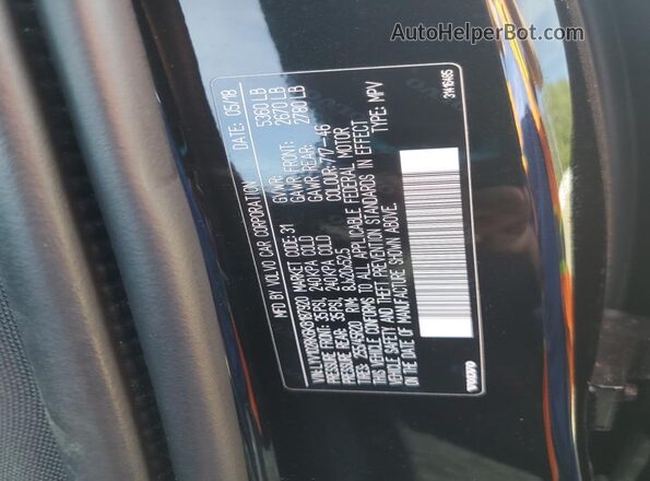 LYV102RK6KB187920 2019 VOLVO XC60 Black 